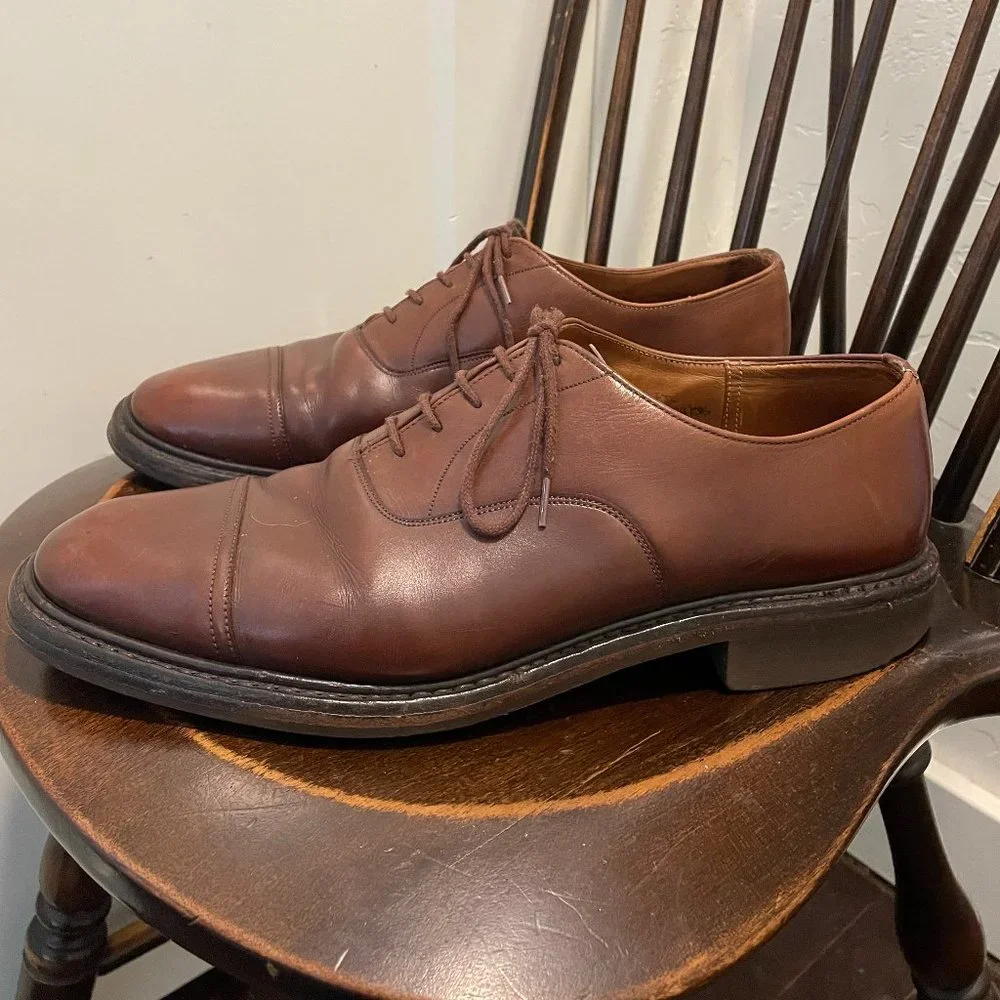 Church's Brown Leather Cap-Toe Oxfords